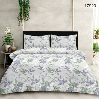 Double bed 100% cotton bedsheet with 2 pillow covers - 90 x 100 | SG. collection