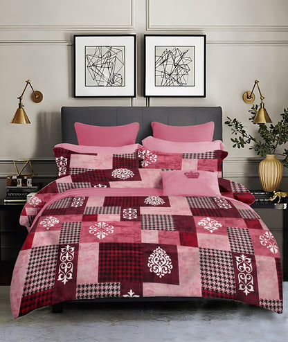 King size cotton bedsheet with 2 pillow covers - 108 x 108 | SUP. collection