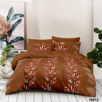 Queen Double bed 100% cotton bedsheet with 2 pillow covers - 90 x 100 | Tri. collection
