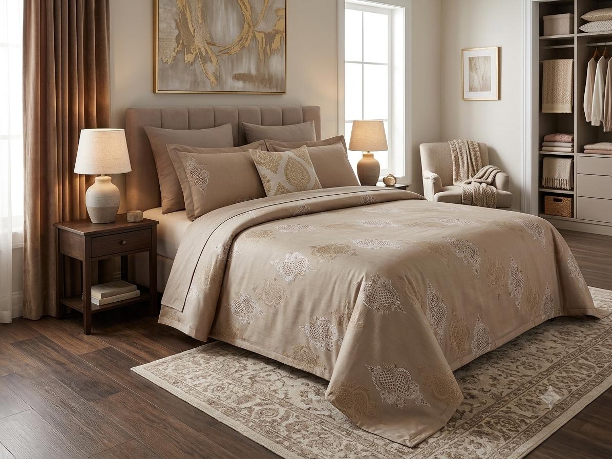 Yellow bloom King size cotton bedsheet with 2 pillow covers - 108 x 108 RR