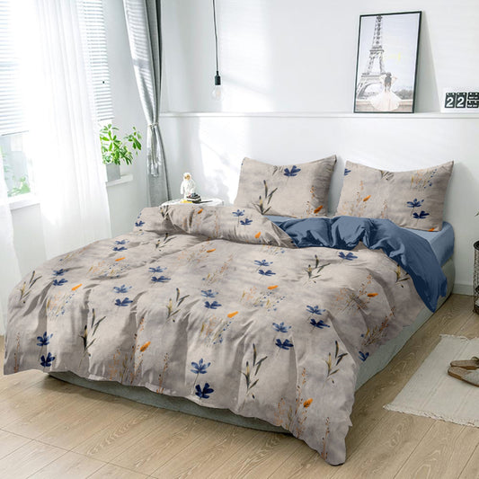 Minimal treasure King size cotton bedsheet with 2 pillow covers - 108 x 108 | RR Collection