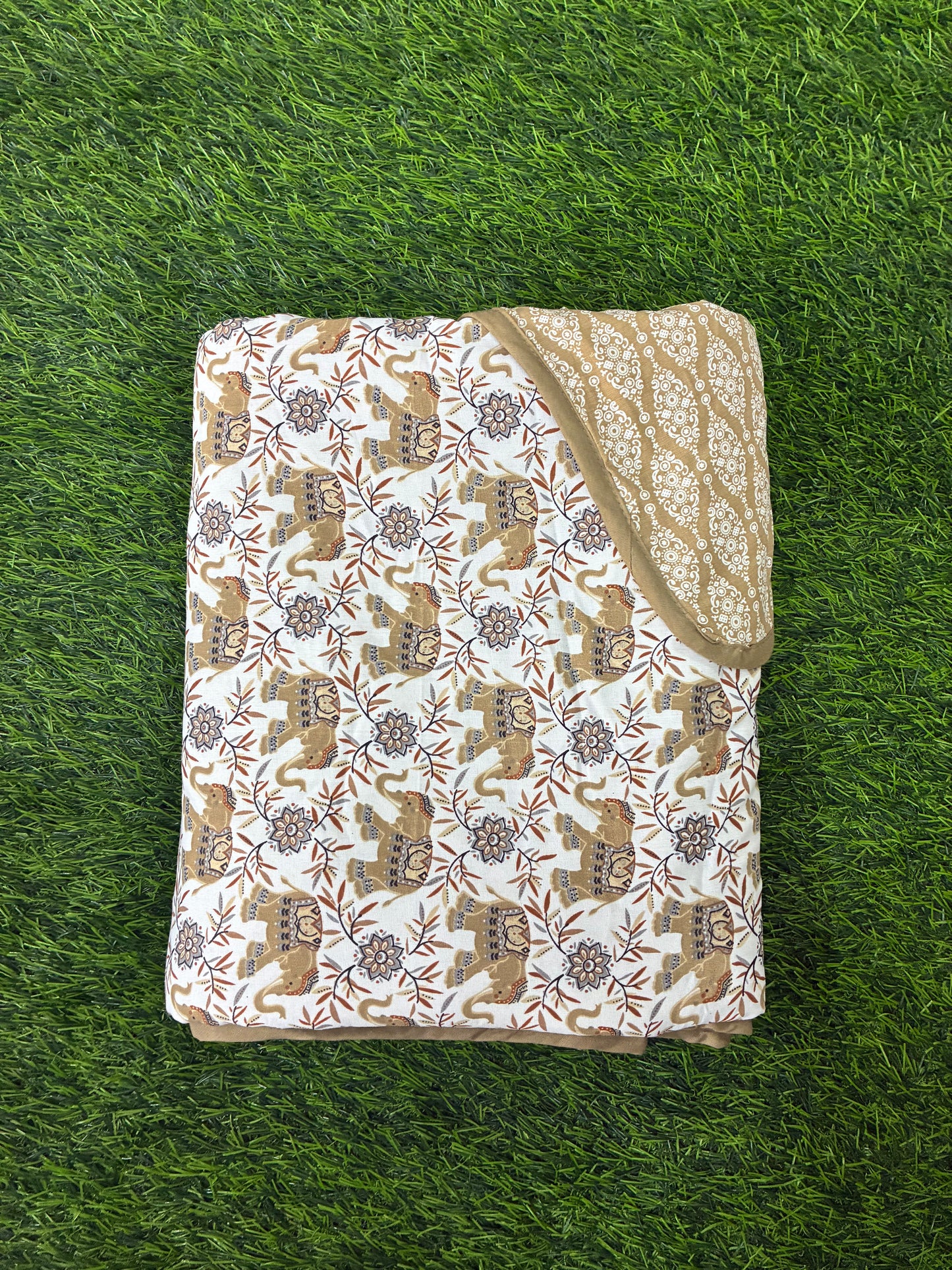 Reversible Cotton AC Dohar - Single Bed