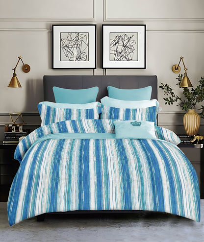 King size cotton bedsheet with 2 pillow covers - 108 x 108 | SD. collection