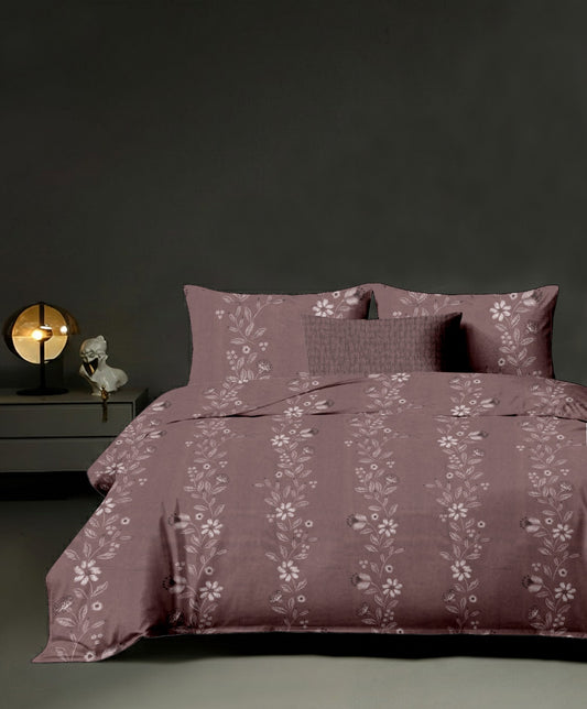 King size cotton bedsheet with 2 pillow covers - 108 x 108 | RR Collection