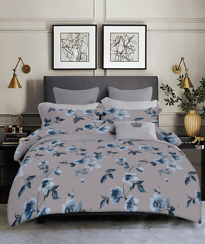 King size cotton bedsheet with 2 pillow covers - 108 x 108 | SD. collection