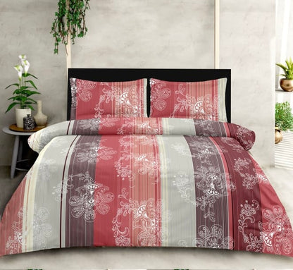 King size cotton bedsheet with 2 pillow covers - 108 x 108 | RR Collection