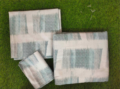 Luxury 4 Piece bedding Set : 1 King Flat Bedsheet, 1 double Bed AC dohar, 2 Pillow Covers