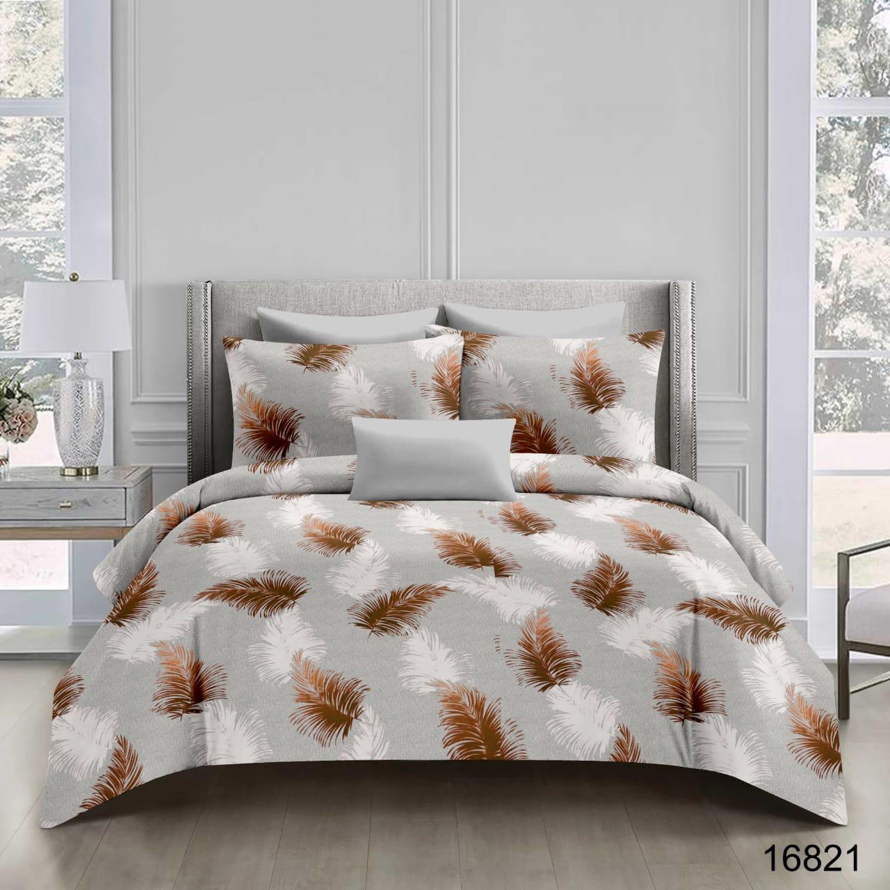 King size cotton bedsheet with 2 pillow covers - 108 x 108 | RR Collection