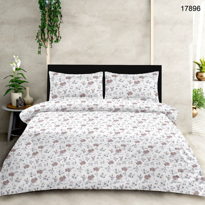 Double bed 100% cotton bedsheet with 2 pillow covers - 90 x 100 | SG. collection