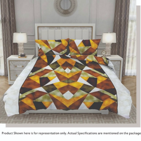 Queen Double bed 100% cotton bedsheet with 2 pillow covers - 90 x 108 | Style. collection