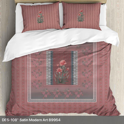 Digital artistic King size bedsheet with 2 pillow covers - 108 x 108 |Luxury. collection