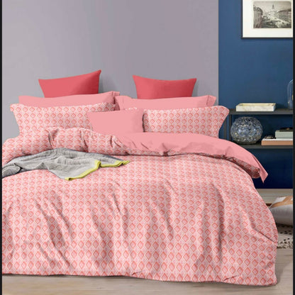 Polo cotton blend double bedsheet with 2 pillow covers- 90 x 100