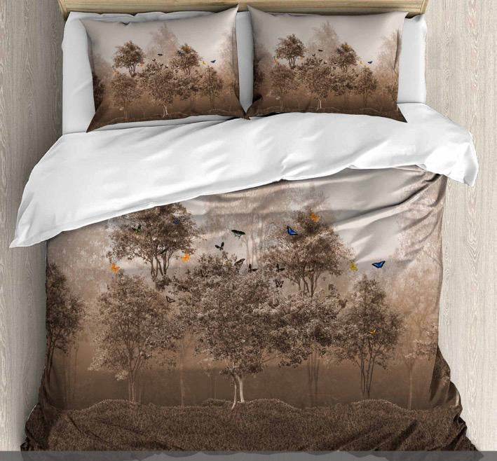 Loomora Digital Printed King size bedsheet with 2 pillow covers - 108 x 108 |Luxury collection