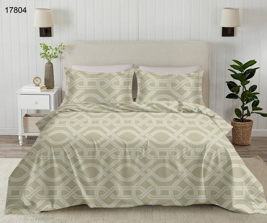 400 TC King size cotton bedsheet with 2 pillow covers - 108 x 108 | Luxury solid collection