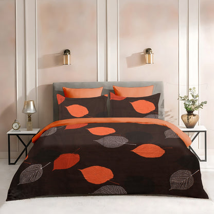 Queen Double bed 100% cotton bedsheet with 2 pillow covers - 90 x 100 | Tri. collection