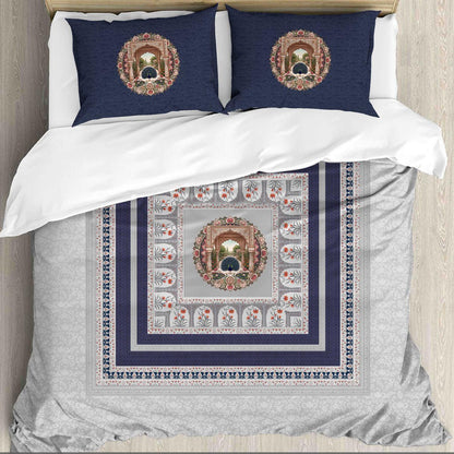 Royal Reverie Digital King size bedsheet with 2 pillow covers - 108 x 108 |Luxury collection