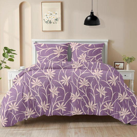 King size cotton bedsheet with 2 pillow covers - 108 x 108 | RR Collection