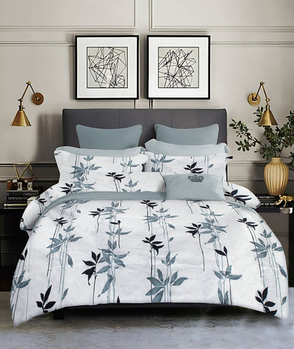 King size cotton bedsheet with 2 pillow covers - 108 x 108 | SD. collection