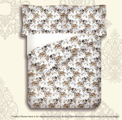 Single Bed 100% cotton bedsheet with 1 pillow cover - 60 x 90| SIG. collection