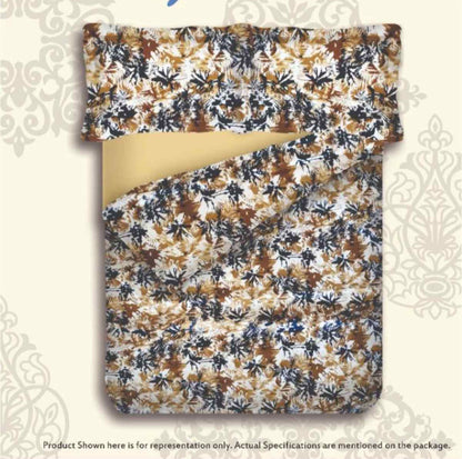 Single Bed 100% cotton bedsheet with 1 pillow cover - 60 x 90| SIG. collection