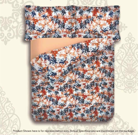Single Bed 100% cotton bedsheet with 1 pillow cover - 60 x 90| SIG. collection