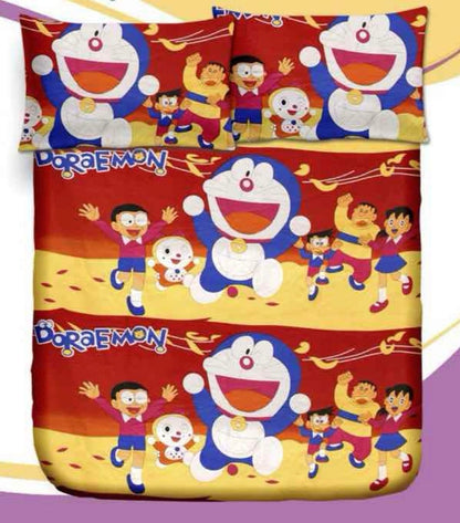 Kids Single Bed 100% cotton bedsheet with 1 pillow cover - 60 x 90| SIG. collection