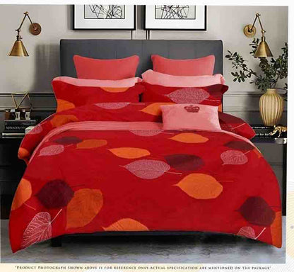 Queen Double bed 100% cotton bedsheet with 2 pillow covers - 90 x 100 | Tri. collection