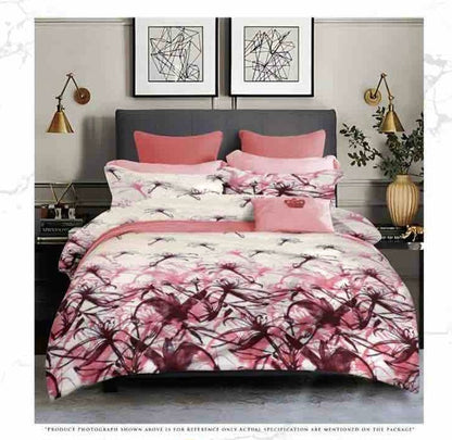 Queen Double bed 100% cotton bedsheet with 2 pillow covers - 90 x 100 | SG. collection