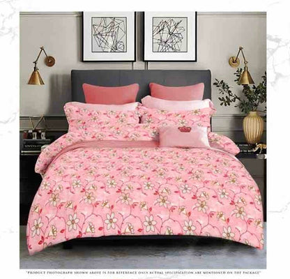 Queen Double bed 100% cotton bedsheet with 2 pillow covers - 90 x 100 | SG. collection
