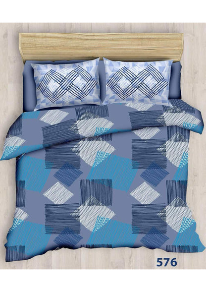 King size cotton bedsheet with 2 pillow covers - 108 x 108 | SIT. collection