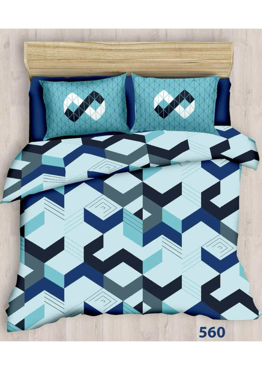King size cotton bedsheet with 2 pillow covers - 108 x 108 | SIT. collection