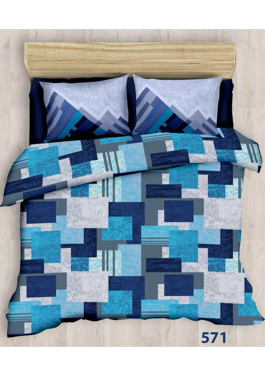 King size cotton bedsheet with 2 pillow covers - 108 x 108 | SIT. collection