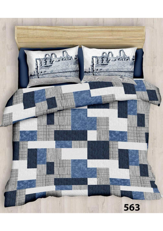 King size cotton bedsheet with 2 pillow covers - 108 x 108 | SIT. collection
