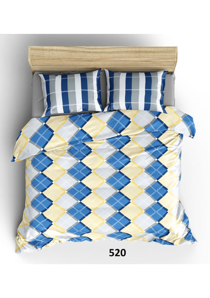 King size cotton bedsheet with 2 pillow covers - 108 x 108 | SIT. collection