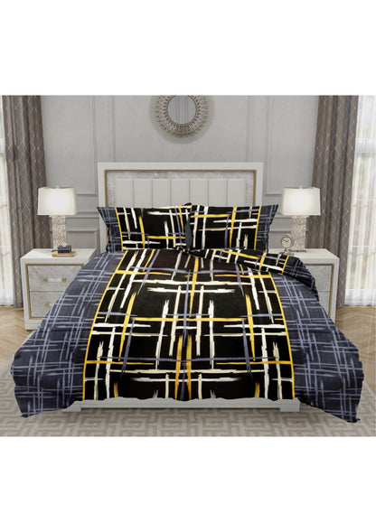 King size cotton bedsheet with 2 pillow covers - 108 x 108 | SIT. collection