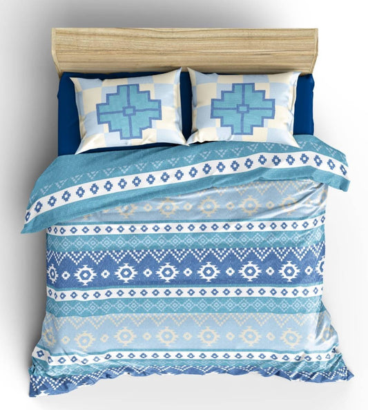 King size cotton bedsheet with 2 pillow covers - 108 x 108 | SIT. collection