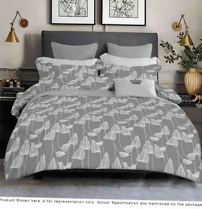 King size cotton bedsheet with 2 pillow covers - 108 x 108 | SD. collection
