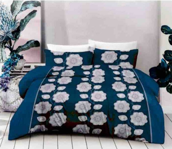 King size cotton bedsheet with 2 pillow covers - 108 x 108 | SUP. collection
