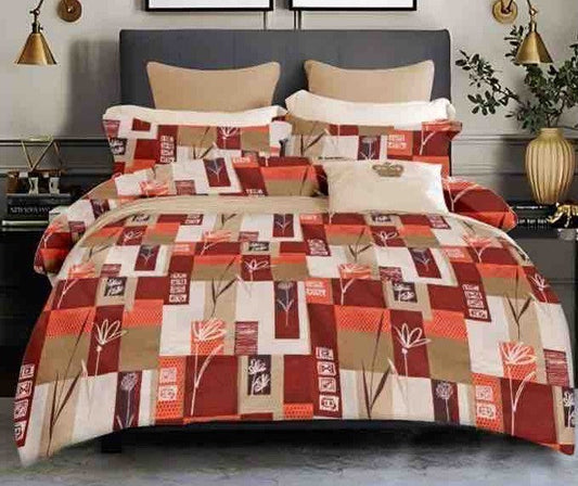 King size cotton bedsheet with 2 pillow covers - 108 x 108 | SUP. collection