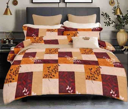 King size cotton bedsheet with 2 pillow covers - 108 x 108 | SUP. collection