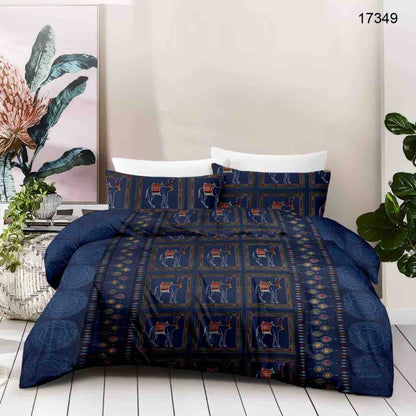 King size cotton bedsheet with 2 pillow covers - 108 x 108 | SUP. collection