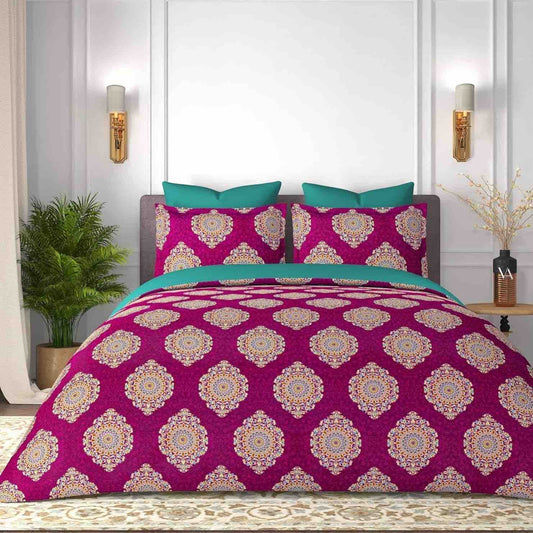 King size cotton bedsheet with 2 pillow covers - 108 x 108 | SUP. collection