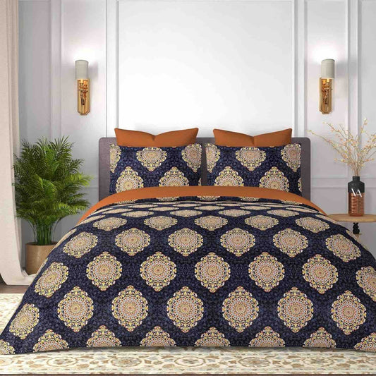 King size cotton bedsheet with 2 pillow covers - 108 x 108 | SUP. collection
