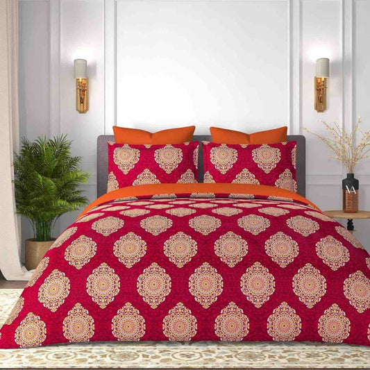 King size cotton bedsheet with 2 pillow covers - 108 x 108 | SUP. collection