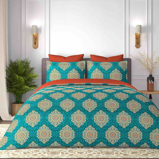 King size cotton bedsheet with 2 pillow covers - 108 x 108 | SUP. collection