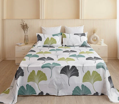 King size cotton bedsheet with 2 pillow covers - 108 x 108 | SD. collection