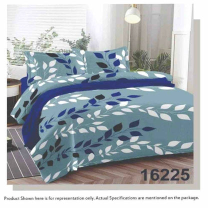 Queen Double bed 100% cotton bedsheet with 2 pillow covers - 90 x 108 | Style. collection