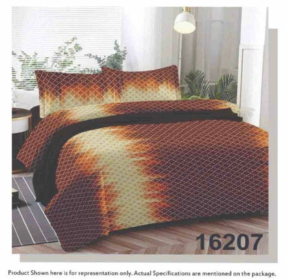 Queen Double bed 100% cotton bedsheet with 2 pillow covers - 90 x 108 | Style. collection
