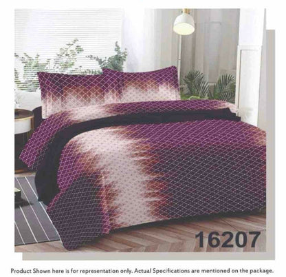 Queen Double bed 100% cotton bedsheet with 2 pillow covers - 90 x 108 | Style. collection