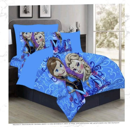 Kids Double bed 100% cotton bedsheet with 2 pillow covers - 90 x 100 | SG. collection